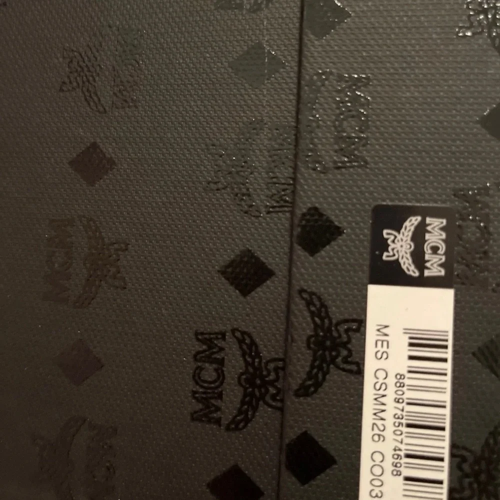 MCM Brown Logo Slide Sandals - Picture 5 of 5
